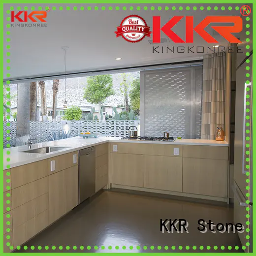 KKR Stone quality resin solid kitchen countertops wholesale for shoolbuilding