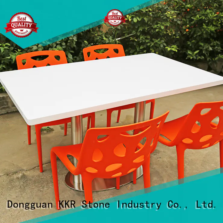 KKR Stone marble dining table and chairs