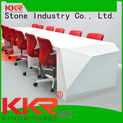 KKR Stone lassic style reception desk countertop for school building