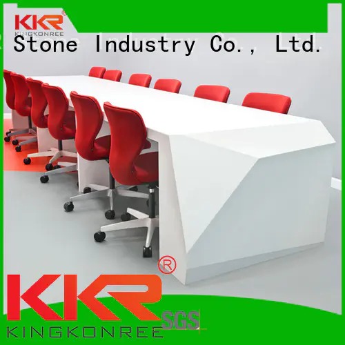 KKR Stone lassic style reception desk countertop for school building