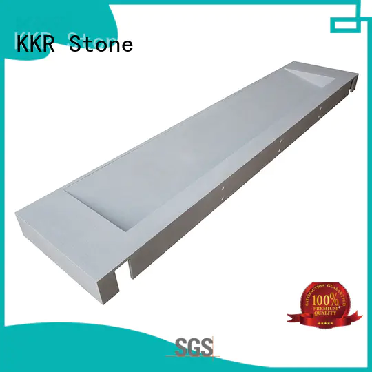 KKR Stone double Sink bathroom vanity tops China for home
