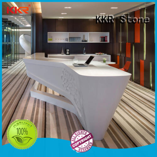 modified acrylic reception desk design custom-design for kitchen tops KKR Stone
