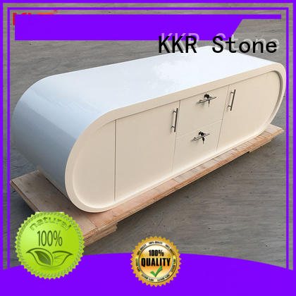 solid surface desk stone for entertainment KKR Stone