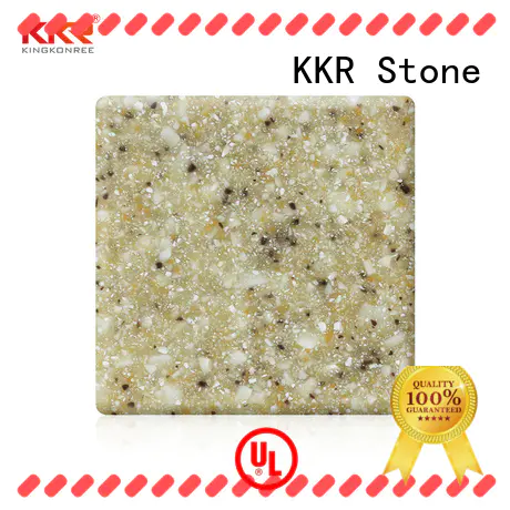 KKR Stone easily repairable solid surface acrylics superior bacteria for bar table