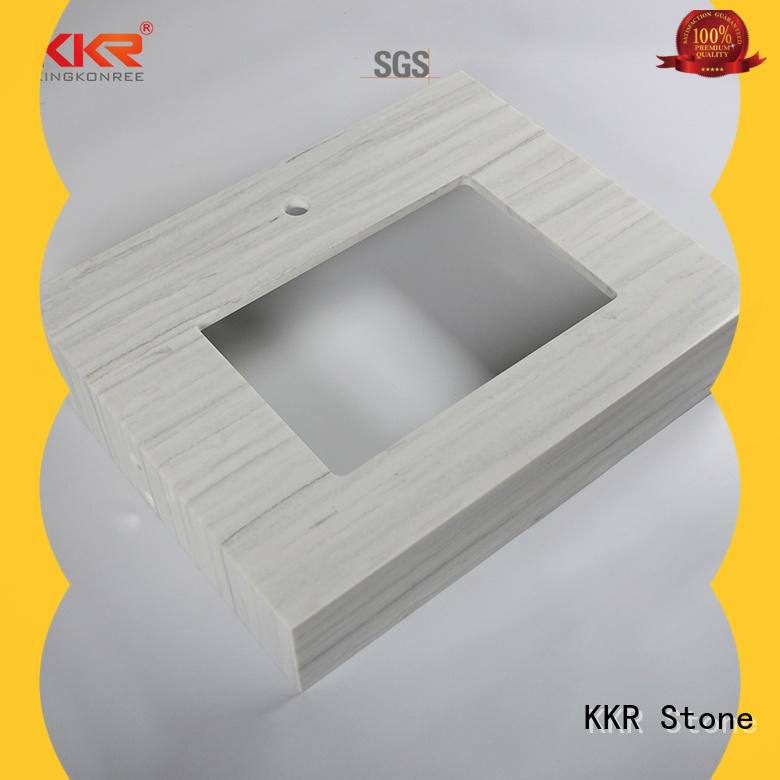 KKR Stone double Sink bathroom countertops pattern for early education